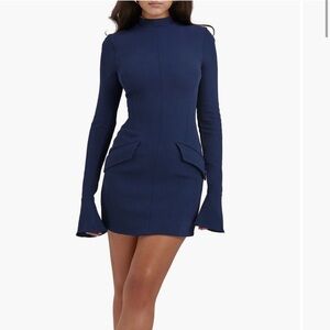 House of CB Mahalia Long Sleeve Minidress Large